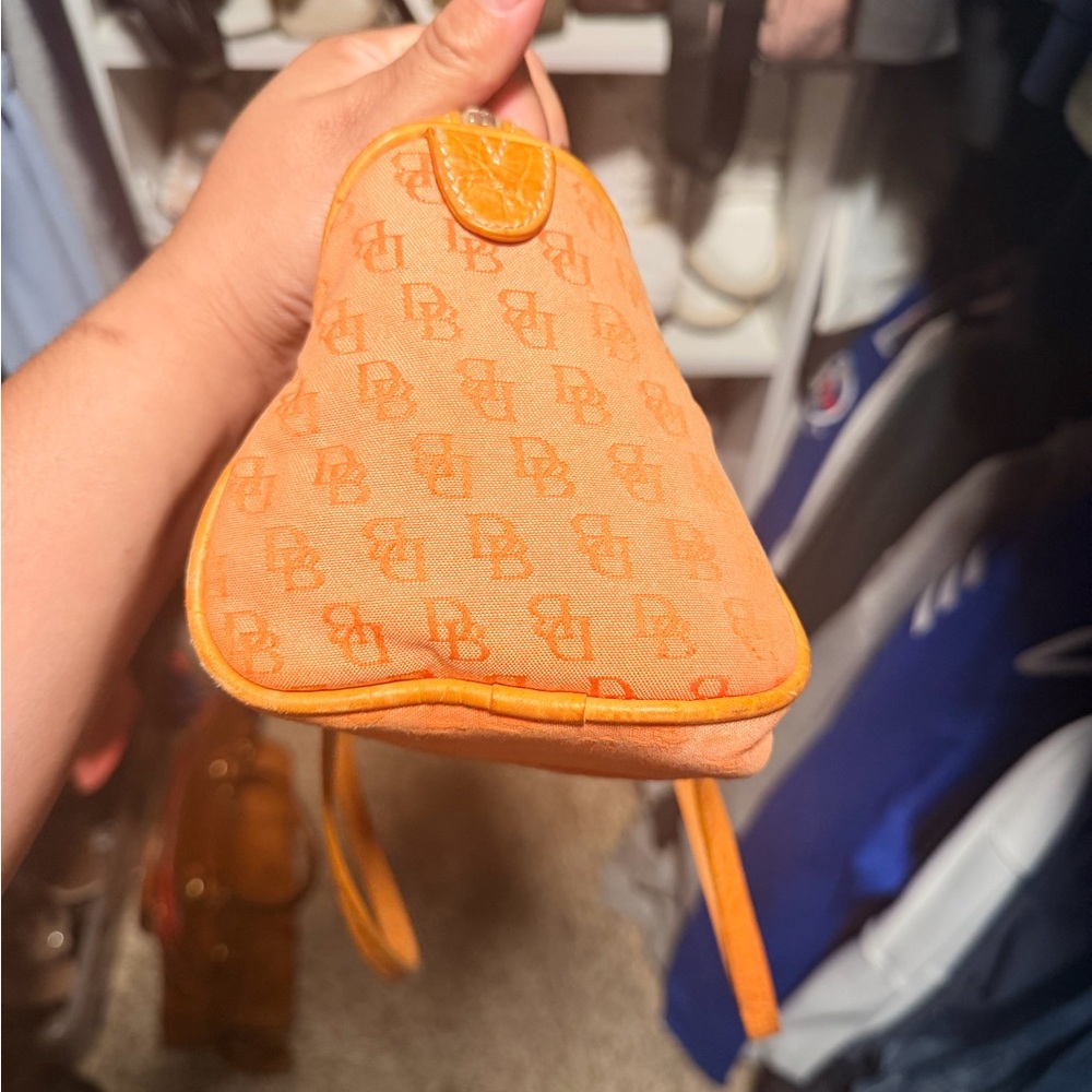 Dooney & Bourke Orange Logo Monogram Shoulder Bag - Picture 5 of 7